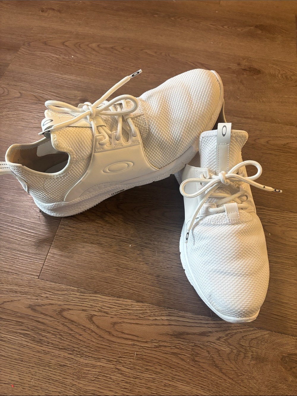 Oakley Men's White Knit Lace-Up Sneakers